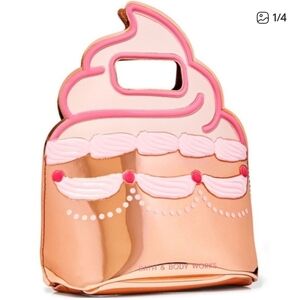 Bath & Body Works Gold and Pink Cupcake Clutch